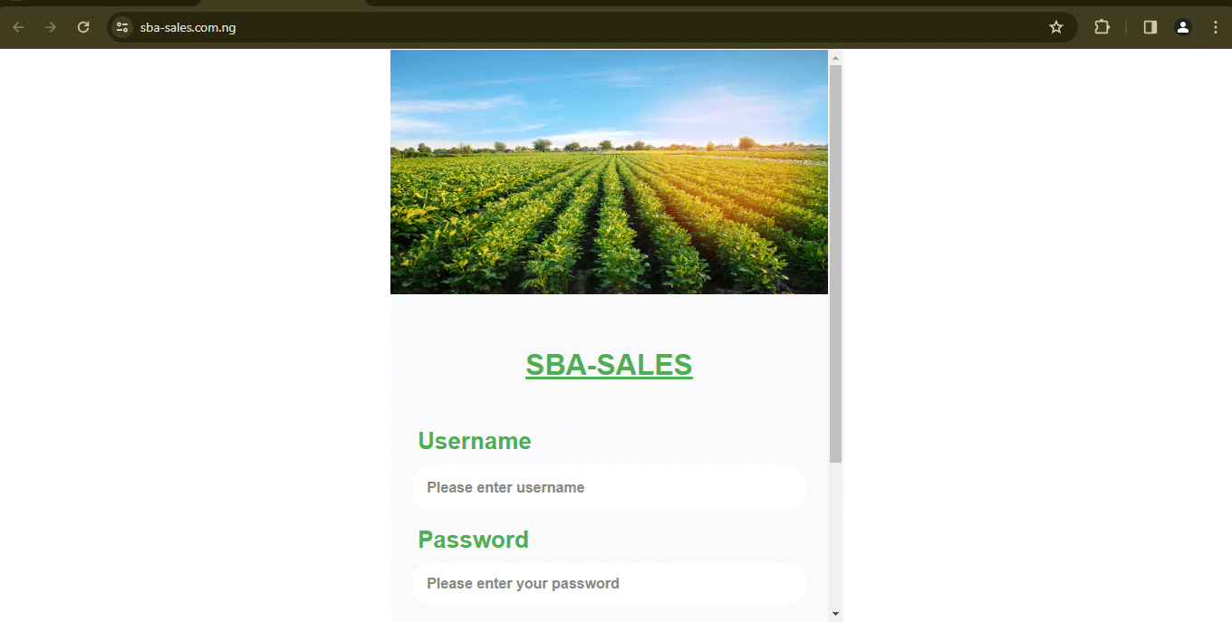 Sba-sales.com.ng